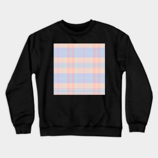 Pastel Aesthetic Arable 1 Hand Drawn Textured Plaid Pattern Crewneck Sweatshirt